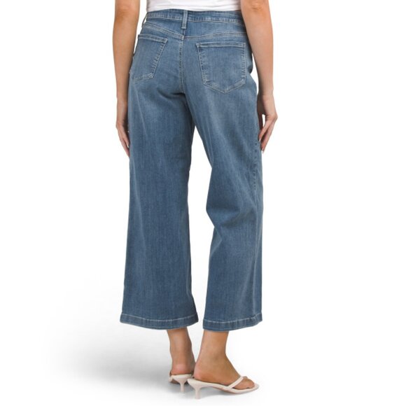 NYDJ Heyburn Teresa Wide Leg Ankle Length Denim Jeans - Picture 2 of 2